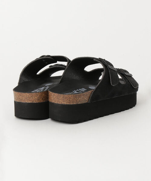 PLAKTON(プラクトン)の「【PLAKTON/プラクトン】ハラコベルト厚底サンダル(サンダル・レディース・ベージュ系その他4/ブラック・37/36)」の7枚目の写真