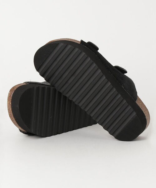 PLAKTON(プラクトン)の「【PLAKTON/プラクトン】ハラコベルト厚底サンダル(サンダル・レディース・ベージュ系その他4/ブラック・37/36)」の8枚目の写真