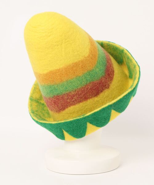 チャイハネ（チャイハネ）の「【チャイハネ】サウナソンブレロフェルトハット（ハット・レディース・ブラウン/イエロー・FREE）」の3枚目の写真