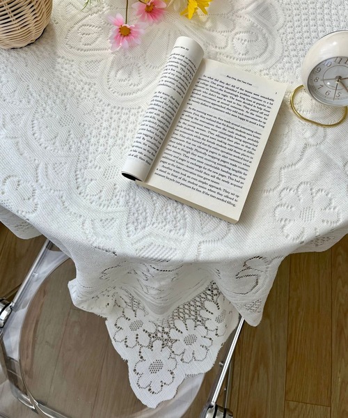 aimoha（アイモハ）の「aimoha　home レース編みテーブルクロス（ランチョンマット/テーブルウェア・レディース・ホワイト・LARGE/SMALL/MEDIUM）」の8枚目の写真