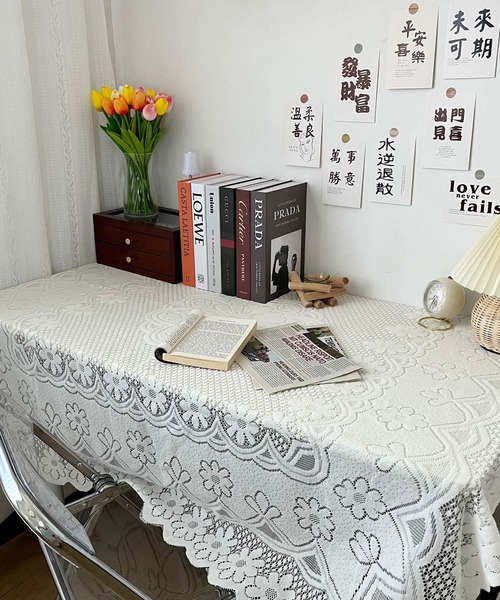 aimoha（アイモハ）の「aimoha　home レース編みテーブルクロス（ランチョンマット/テーブルウェア・レディース・ホワイト・LARGE/SMALL/MEDIUM）」の14枚目の写真