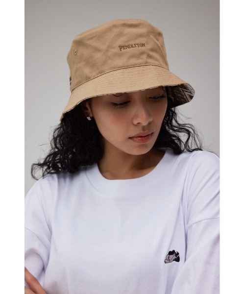 AZUL by moussy(アズールバイマウジー)の「PENDLETON×AZUL BUCKET HAT/PENDLETON×AZULバケットハット(ハット・メンズ・ベージュ/ブラック・FREE)」の1枚目の写真