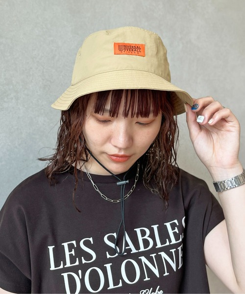 UNIVERSAL OVERALL（ユニバーサルオーバーオール）の「ストラップバケハ（ハット・メンズ・アイボリー/ブラック系その他/ブラック/ベージュ・FREE）」の4枚目の写真