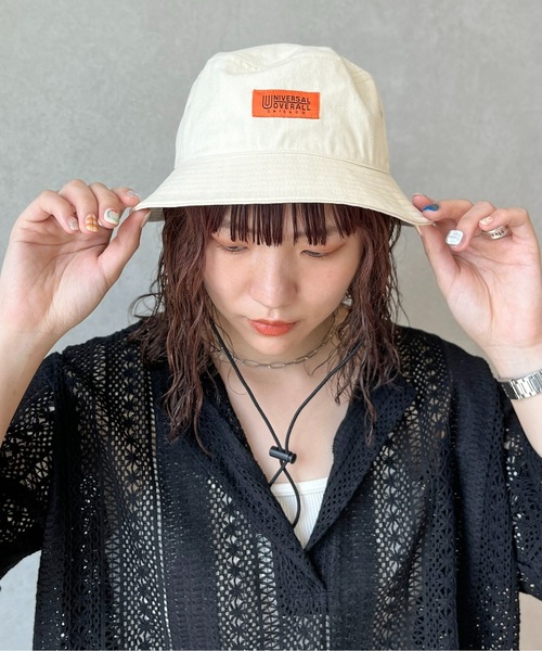 UNIVERSAL OVERALL（ユニバーサルオーバーオール）の「ストラップバケハ（ハット・メンズ・アイボリー/ブラック系その他/ブラック/ベージュ・FREE）」の7枚目の写真