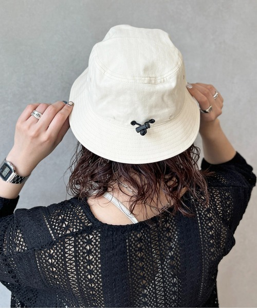 UNIVERSAL OVERALL（ユニバーサルオーバーオール）の「ストラップバケハ（ハット・メンズ・アイボリー/ブラック系その他/ブラック/ベージュ・FREE）」の14枚目の写真