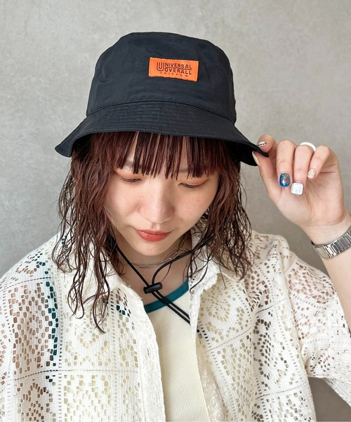 UNIVERSAL OVERALL（ユニバーサルオーバーオール）の「ストラップバケハ（ハット・メンズ・アイボリー/ブラック系その他/ブラック/ベージュ・FREE）」の10枚目の写真