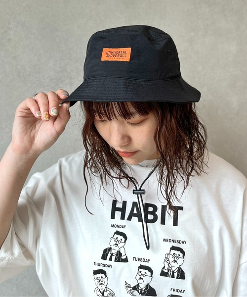 UNIVERSAL OVERALL（ユニバーサルオーバーオール）の「ストラップバケハ（ハット・メンズ・アイボリー/ブラック系その他/ブラック/ベージュ・FREE）」の8枚目の写真