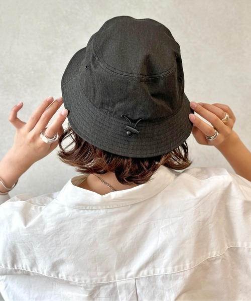 UNIVERSAL OVERALL（ユニバーサルオーバーオール）の「ストラップバケハ（ハット・メンズ・アイボリー/ブラック系その他/ブラック/ベージュ・FREE）」の9枚目の写真