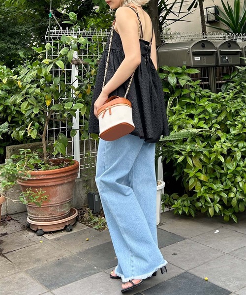 INGNI（イング）の「ぽこぽこキャミチュニック（その他トップス・レディース・アイボリー/ブラック・M）」の8枚目の写真