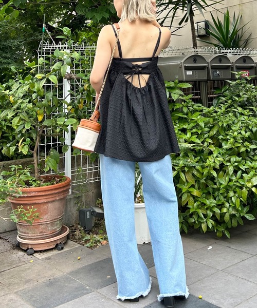 INGNI（イング）の「ぽこぽこキャミチュニック（その他トップス・レディース・アイボリー/ブラック・M）」の9枚目の写真