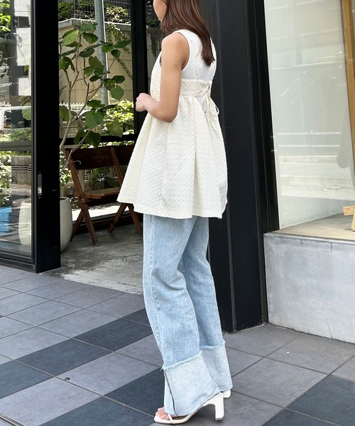 INGNI（イング）の「ぽこぽこキャミチュニック（その他トップス・レディース・アイボリー/ブラック・M）」の13枚目の写真