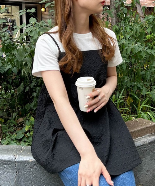 INGNI（イング）の「ぽこぽこキャミチュニック（その他トップス・レディース・アイボリー/ブラック・M）」の17枚目の写真