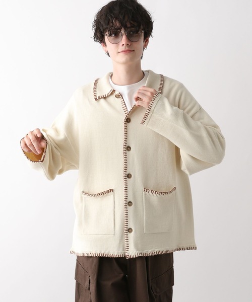 RAGEBLUE（レイジブルー）の「ハンドステッチ/シャツカーディガン