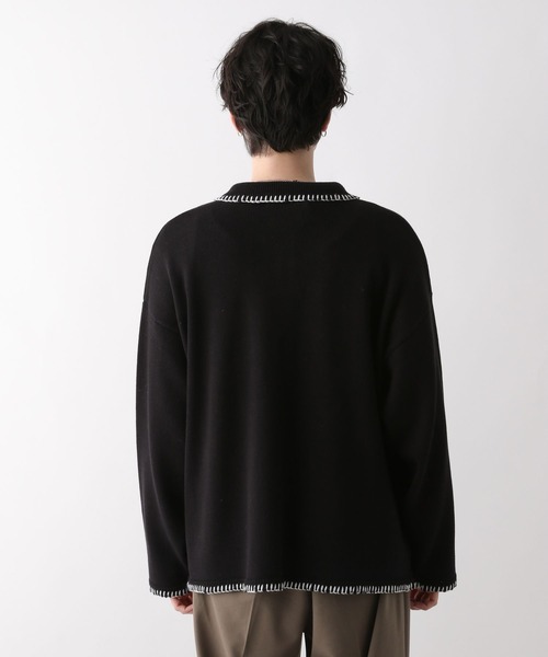 RAGEBLUE（レイジブルー）の「ハンドステッチ/シャツカーディガン（カーディガン/ボレロ・メンズ・ホワイト/ブラック/イエロー/ブルー・MEDIUM/LARGE）」の21枚目の写真