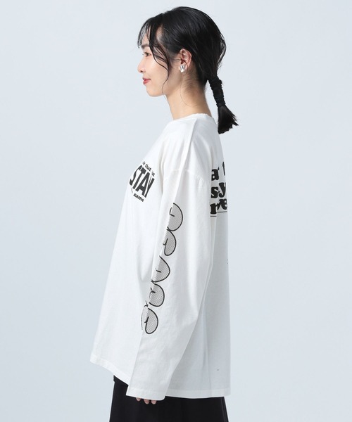 BAYFLOW(ベイフロー)の「グラフィックロングTシャツ(Tシャツ/カットソー・レディース・オフホワイト/チャコール/パープル・FREE)」の20枚目の写真