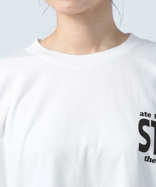 BAYFLOW(ベイフロー)の「グラフィックロングTシャツ(Tシャツ/カットソー・レディース・オフホワイト/チャコール/パープル・FREE)」の22枚目の写真