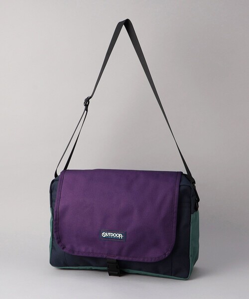 FREAK'S STORE（フリークスストア）の「OUTDOOR PRODUCTS × FREAK'S STORE/アウトドアプロダクツ 別注 MESSENGER BAG/別注 メッセンジャー バッグ/ショルダーバッグ（メッセンジャーバッグ・レディース・その他9/ブラック/ベージュ・ONE SIZE）」の19枚目の写真