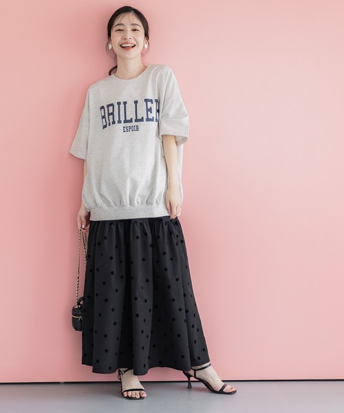 coca(coca)(コカ)の「【WEB限定セール】オーバーサイズプリントスウェット(スウェット・レディース・チャコールグレー/ライトグレー/オートミール/アイボリー・M/L)」の14枚目の写真