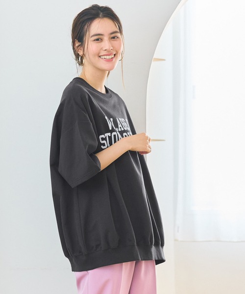 coca(coca)(コカ)の「【WEB限定セール】オーバーサイズプリントスウェット(スウェット・レディース・チャコールグレー/ライトグレー/オートミール/アイボリー・M/L)」の18枚目の写真