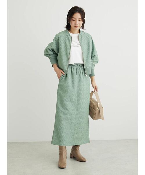 KBF(ケイビーエフ)の「KBF キルティングブルゾン(ブルゾン・レディース・カーキ/オフホワイト・FREE)」の14枚目の写真