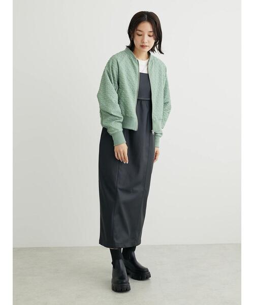 KBF(ケイビーエフ)の「KBF キルティングブルゾン(ブルゾン・レディース・カーキ/オフホワイト・FREE)」の16枚目の写真