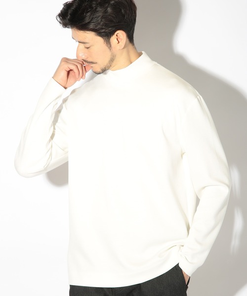 UNION STATION（ユニオンステーション）の「モックネックポンチロンT（Tシャツ/カットソー・メンズ・ブラック/ホワイト・LL/L/M）」の3枚目の写真