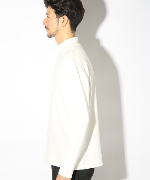 UNION STATION（ユニオンステーション）の「モックネックポンチロンT（Tシャツ/カットソー・メンズ・ブラック/ホワイト・LL/L/M）」の4枚目の写真