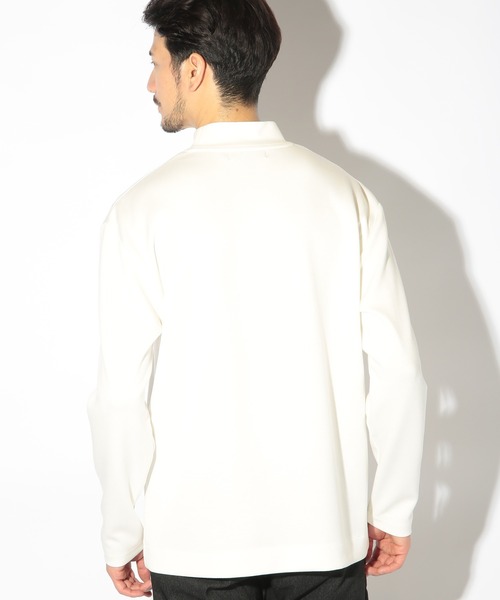 UNION STATION（ユニオンステーション）の「モックネックポンチロンT（Tシャツ/カットソー・メンズ・ブラック/ホワイト・LL/L/M）」の5枚目の写真