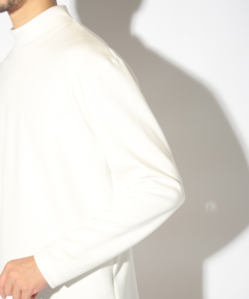 UNION STATION（ユニオンステーション）の「モックネックポンチロンT（Tシャツ/カットソー・メンズ・ブラック/ホワイト・LL/L/M）」の7枚目の写真