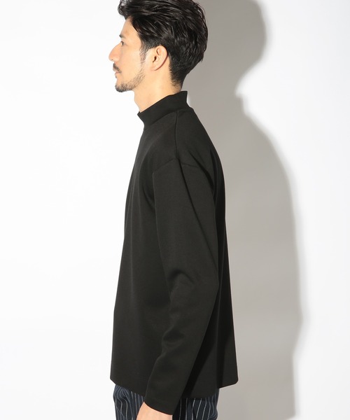 UNION STATION（ユニオンステーション）の「モックネックポンチロンT（Tシャツ/カットソー・メンズ・ブラック/ホワイト・LL/L/M）」の10枚目の写真