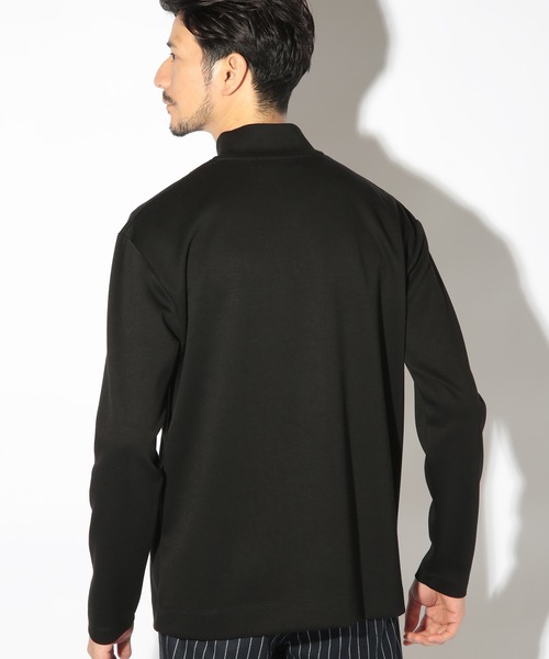 UNION STATION（ユニオンステーション）の「モックネックポンチロンT（Tシャツ/カットソー・メンズ・ブラック/ホワイト・LL/L/M）」の11枚目の写真