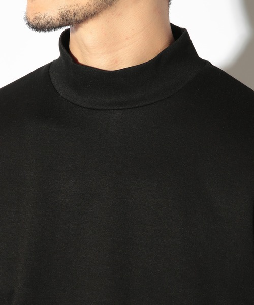 UNION STATION（ユニオンステーション）の「モックネックポンチロンT（Tシャツ/カットソー・メンズ・ブラック/ホワイト・LL/L/M）」の12枚目の写真