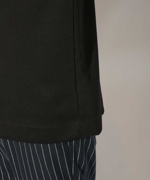 UNION STATION（ユニオンステーション）の「モックネックポンチロンT（Tシャツ/カットソー・メンズ・ブラック/ホワイト・LL/L/M）」の14枚目の写真