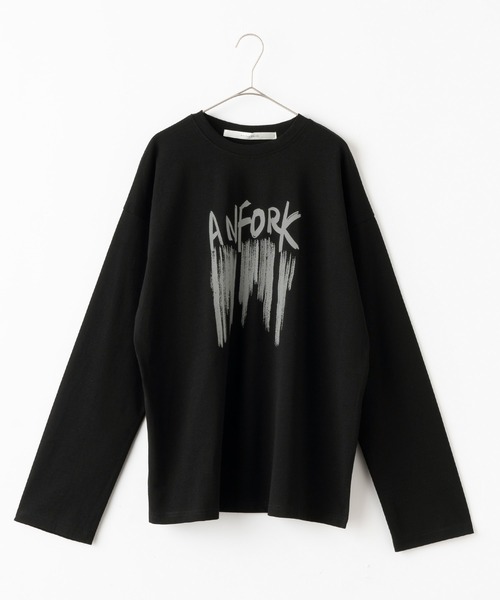 Anchor Smith（アンカー スミス）の「ビッグシルエット デザインプリント 長袖Tシャツ（Tシャツ/カットソー・メンズ・ブラック系3/ホワイト系3/グレー系4/ブラック系2/ブラック系4/ブラック系1/ホワイト系2/ホワイト系4/ホワイト系1/グレー系1/グレー系2/ホワイト/スミクロ/パープル/ブラック/ブルーグリーン・XL/M/L）」の21枚目の写真