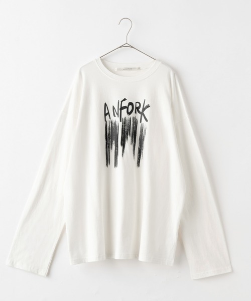 Anchor Smith（アンカー スミス）の「ビッグシルエット デザインプリント 長袖Tシャツ（Tシャツ/カットソー・メンズ・ブラック系3/ホワイト系3/グレー系4/ブラック系2/ブラック系4/ブラック系1/ホワイト系2/ホワイト系4/ホワイト系1/グレー系1/グレー系2/ホワイト/スミクロ/パープル/ブラック/ブルーグリーン・XL/M/L）」の18枚目の写真