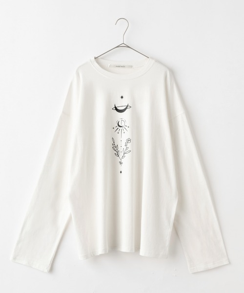 Anchor Smith（アンカー スミス）の「ビッグシルエット デザインプリント 長袖Tシャツ（Tシャツ/カットソー・メンズ・ブラック系3/ホワイト系3/グレー系4/ブラック系2/ブラック系4/ブラック系1/ホワイト系2/ホワイト系4/ホワイト系1/グレー系1/グレー系2/ホワイト/スミクロ/パープル/ブラック/ブルーグリーン・XL/M/L）」の19枚目の写真