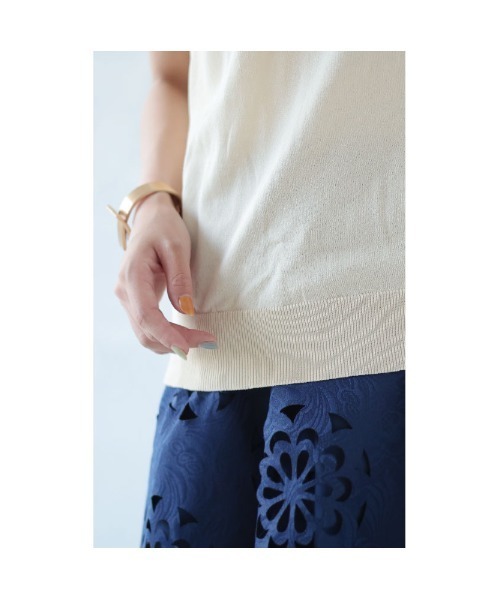 Sawa a la mode(サワアラモード)の「刺繍レースニットトップス(ニット/セーター・レディース・ベージュ・FREE)」の14枚目の写真