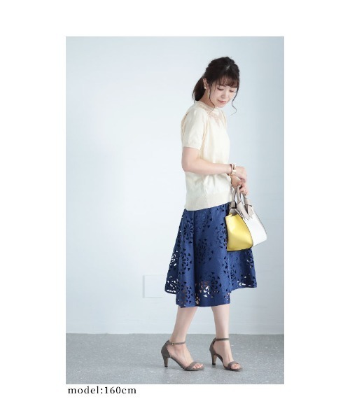 Sawa a la mode(サワアラモード)の「刺繍レースニットトップス(ニット/セーター・レディース・ベージュ・FREE)」の18枚目の写真