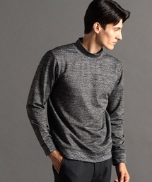メランジジャカード裏起毛 モックネックプルオーバー