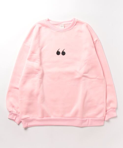 Burner(バーナー)の「【OKUOKU 0909】ビッグシルエット / ワンポイント / プルオーバー oku-tops-653054503606-22 U1(スウェット・レディース・ピンク/グレー/アイボリー・M/XL/L)」の3枚目の写真