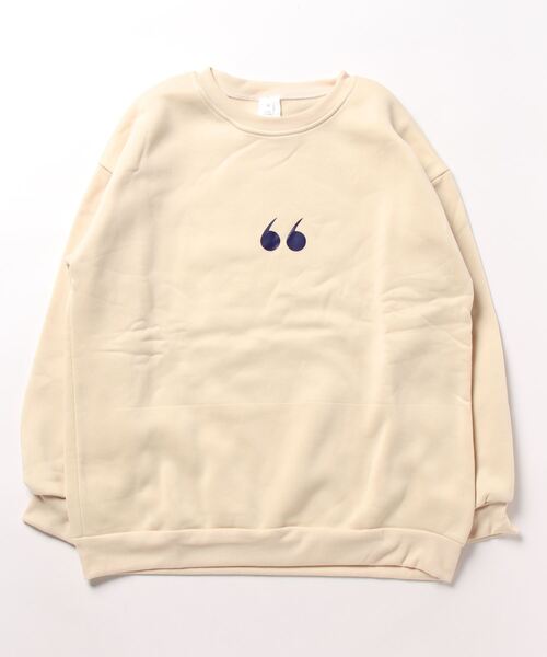 Burner(バーナー)の「【OKUOKU 0909】ビッグシルエット / ワンポイント / プルオーバー oku-tops-653054503606-22 U1(スウェット・レディース・ピンク/グレー/アイボリー・M/XL/L)」の2枚目の写真
