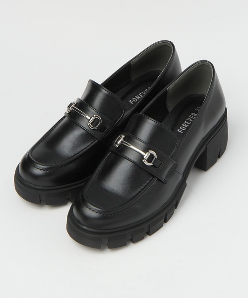 FOREVER 21（フォーエバー トゥエンティーワン）の「厚底ビットローファー2（ローファー・レディース・ブラウン系その他/ブラック・MEDIUM/SMALL/LARGE）」の2枚目の写真