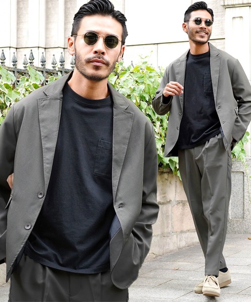 セットアップ】リラックスシルエット テーラードジャケット