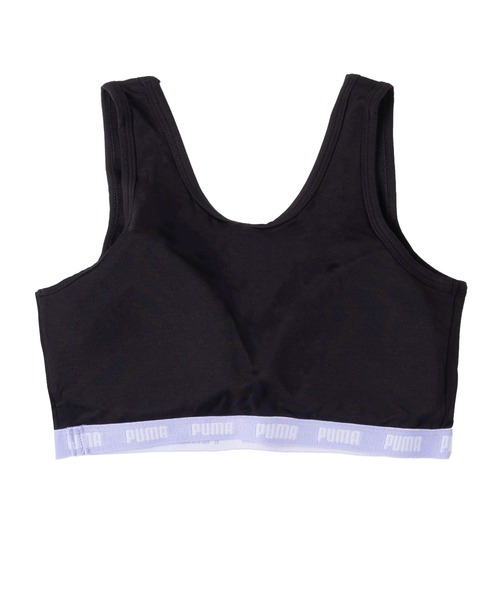 PUMA(プーマ)の「PUMA プーマ 子供用 スポーツブラ ブランドロゴ 吸水速乾 抗菌防臭 快適インナー カップ差込 ハーフトップ 下着(スポーツブラ・キッズ・ラベンダー/ネイビー/ブラック/ブラック系その他/チャコール/ミント・140cm/160cm/150cm/140/150/160/165)」の14枚目の写真
