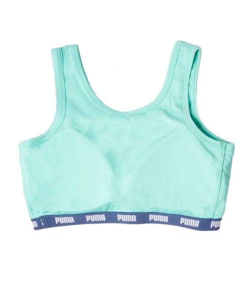 PUMA(プーマ)の「PUMA プーマ 子供用 スポーツブラ ブランドロゴ 吸水速乾 抗菌防臭 快適インナー カップ差込 ハーフトップ 下着(スポーツブラ・キッズ・ラベンダー/ネイビー/ブラック/ブラック系その他/チャコール/ミント・140cm/160cm/150cm/140/150/160/165)」の18枚目の写真