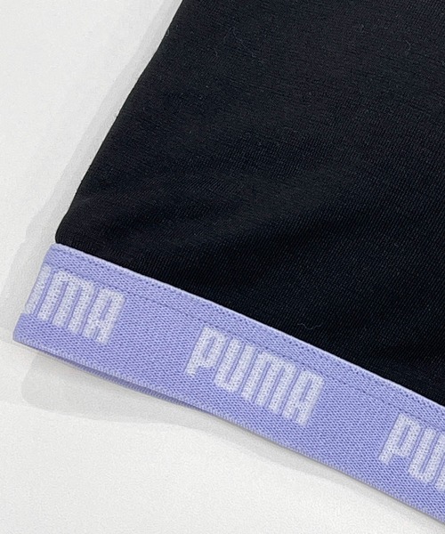 PUMA(プーマ)の「PUMA プーマ 子供用 スポーツブラ ブランドロゴ 吸水速乾 抗菌防臭 快適インナー カップ差込 ハーフトップ 下着(スポーツブラ・キッズ・ラベンダー/ネイビー/ブラック/ブラック系その他/チャコール/ミント・140cm/160cm/150cm/140/150/160/165)」の20枚目の写真