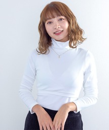 SweetMommy（スウィートマミー）の「あったか裏起毛 授乳タートルネック（マタニティウェア/グッズ）」