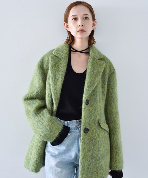 CODE A（コードエー）の「◆CODE A ｜ gathered sleeves knit（ニット/セーター・レディース・グレー/ブラック/ダークパープル・00）」の10枚目の写真