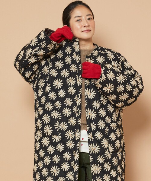 TEMBEA（テンベア）の「TEMBEA × FREADA/テンベア × フリーダ 別注 FREADA CASHMERE GUNTE S / カシミヤ 手袋（手袋・レディース・ブルー/レッド・ONE SIZE）」の6枚目の写真