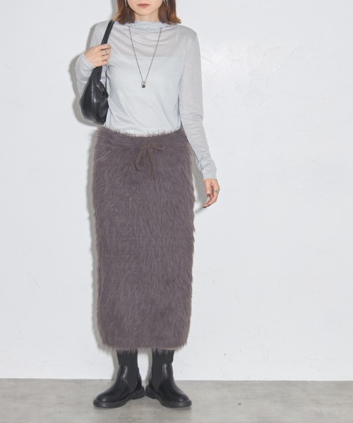 シャギーニットスカート（スカート）｜leimn（レイムン）